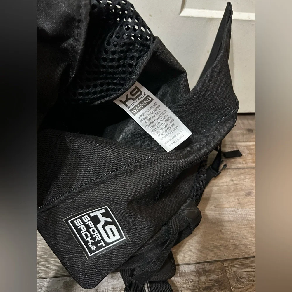 K9 Sport Sack® AIR PLUS Adjustable Backpack Dog Carrier Medium in Black